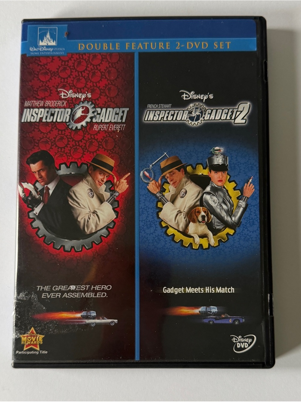 Disney Inspector Gadget Double Feature DVD Set - Red & Blue
